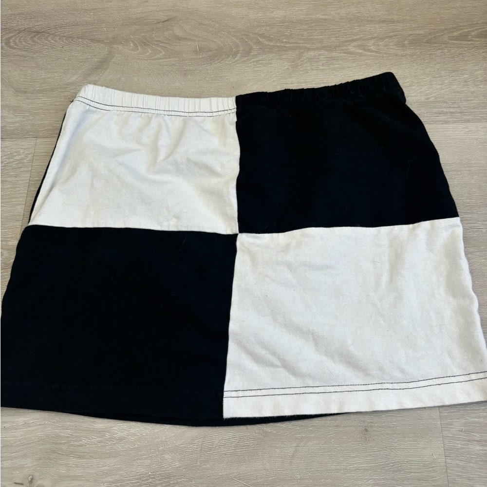 Vintage checkered mini skirt